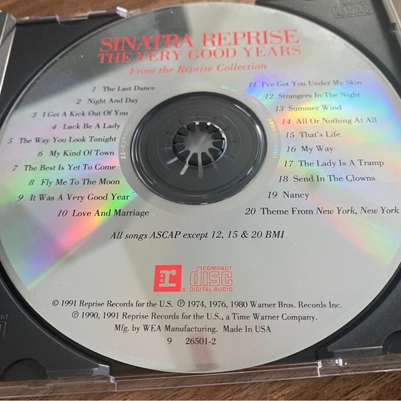 1991 Frank Sinatra - Sinatra Reprise The Very Good Years CD - Picture 3 of 10